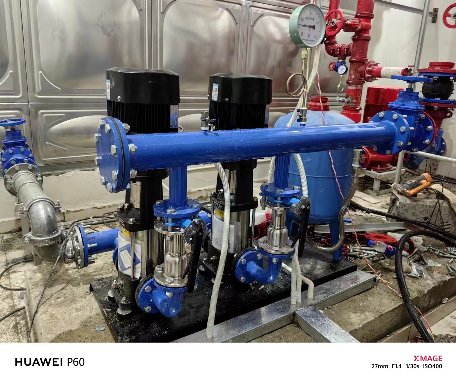 2024.3.28新盈小學泵組和臭氧消毒器